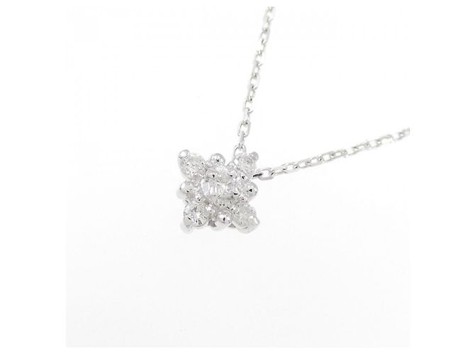 Autre Marque Collana con Diamanti K18WG Argento - vista 3