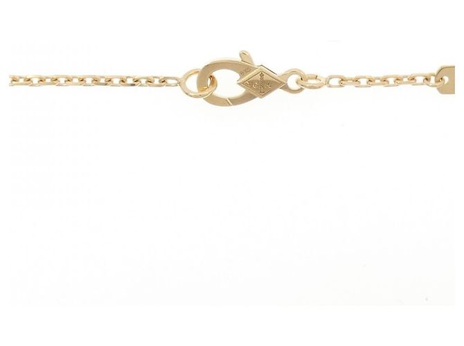 Collana Van Cleef & Arpels Rose de Noël Au750 Madreperla e Diamante D'oro - vista 5