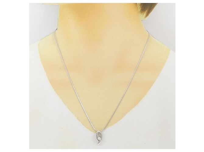 Autre Marque Collana di Diamanti PT900 PT850 Argento - vista 6