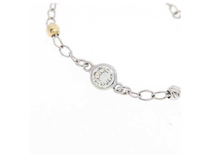 Autre Marque Dreifarbige Diamantkette Au750 Golden - Ansicht 4