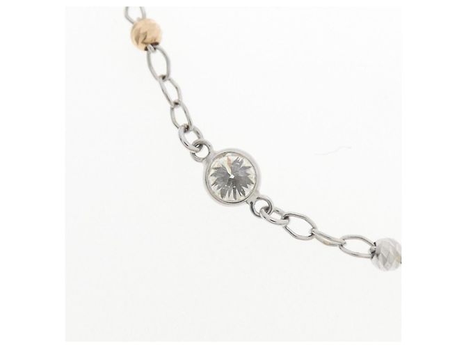 Autre Marque Dreifarbige Diamantkette Au750 Golden - Ansicht 5