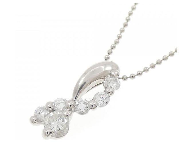 Autre Marque Collana in platino e diamanti Argento - vista 3