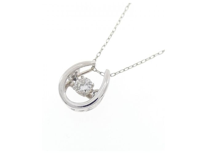 Autre Marque Collana con Diamante Pt900 Argento - vista 3