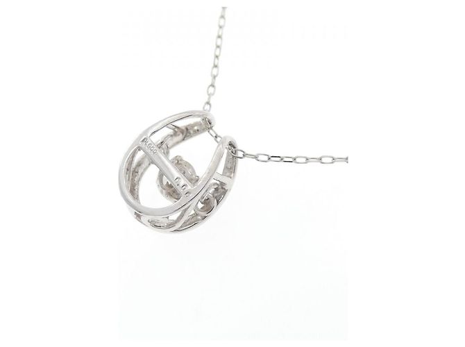 Autre Marque Collana con Diamante Pt900 Argento - vista 4
