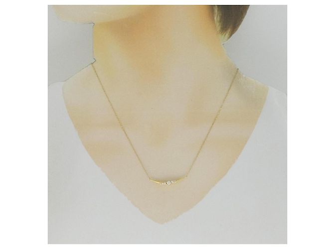Autre Marque Collier en diamant Au750 Doré - vue 6