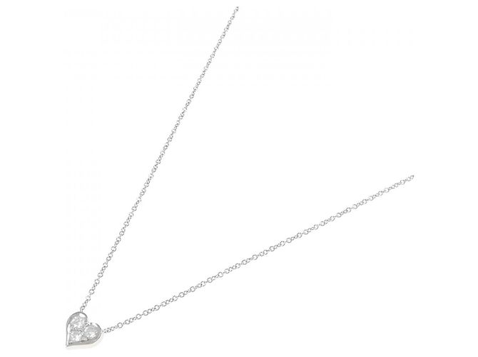 Tiffany & Co Collana Tiffany Sentimental in platino e diamanti Argento - vista 2