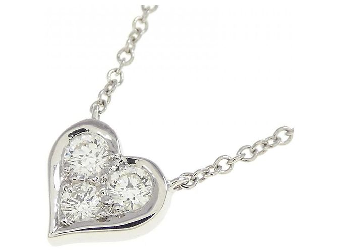 Tiffany & Co Collana Tiffany Sentimental in platino e diamanti Argento - vista 3