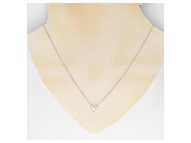 Tiffany & Co Collana Tiffany Sentimental in platino e diamanti Argento - vista 6