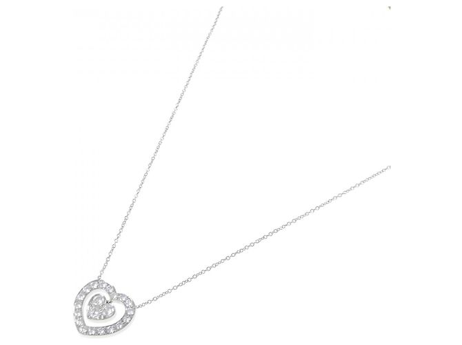 Tiffany & Co. Platin-Diamant-Halskette Silber - Ansicht 2