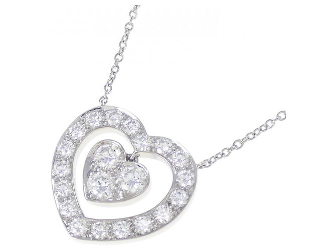 Tiffany & Co. Platin-Diamant-Halskette Silber - Ansicht 3