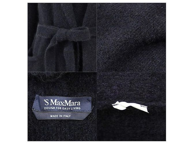 Abrigo de mohair Max Mara S Max Mara Azul Azul marino - vista 10
