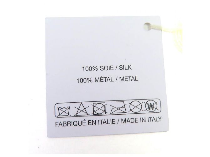 Timeless Barrette Chanel COCO Mark Ribbon in seta Accessorio per capelli Bianco - vista 7