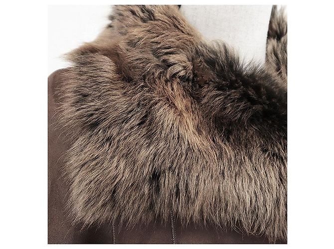 Autre Marque Cappotto Joseph Shearling Marrone - vista 3