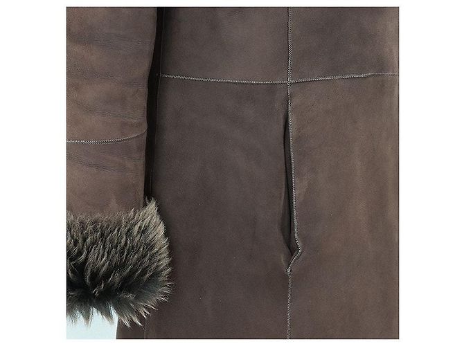 Autre Marque Cappotto Joseph Shearling Marrone - vista 6