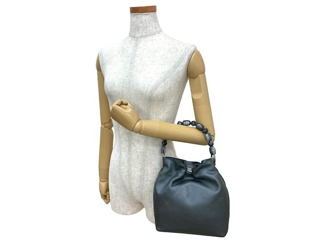 Borsa a mano Christian Dior Maris Pearl Leather Marrone - vista 3