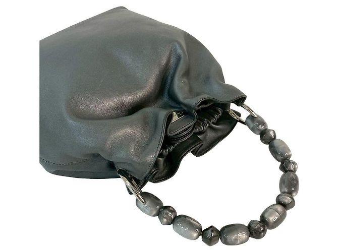 Borsa a mano Christian Dior Maris Pearl Leather Marrone - vista 5