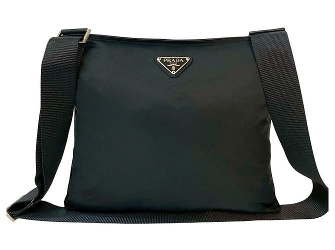 Borsa a tracolla in nylon Tessuto Prada Nero - vista 2