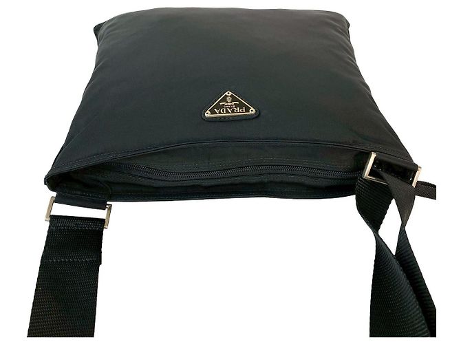 Borsa a tracolla in nylon Tessuto Prada Nero - vista 5
