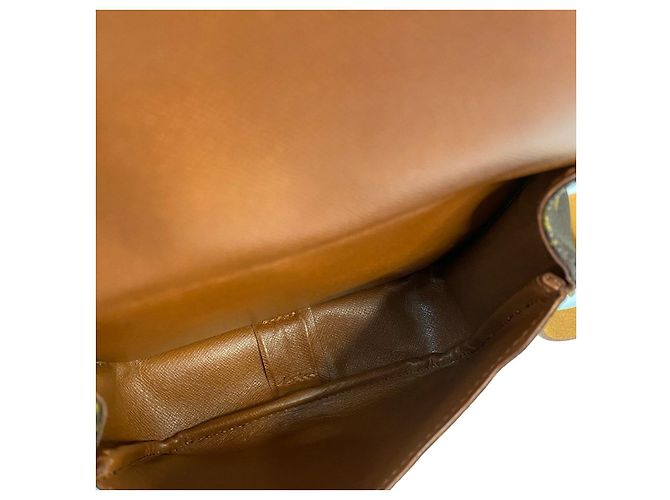 Cartouchiere Borsa a tracolla in pelle monogram Louis Vuitton Marrone - vista 10