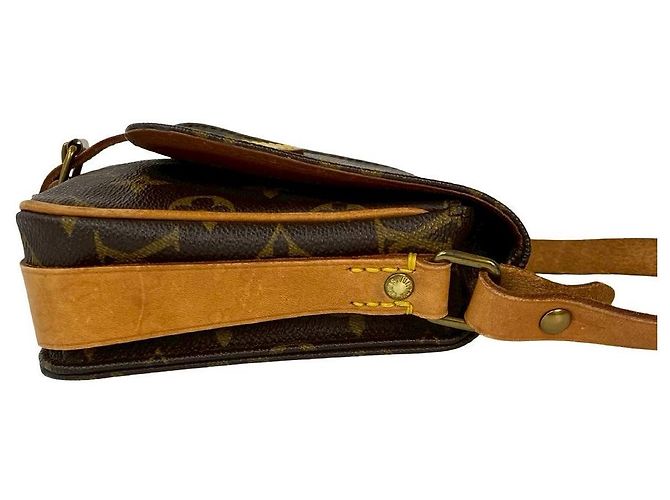 Cartouchiere Borsa a tracolla in pelle monogram Louis Vuitton Marrone - vista 7