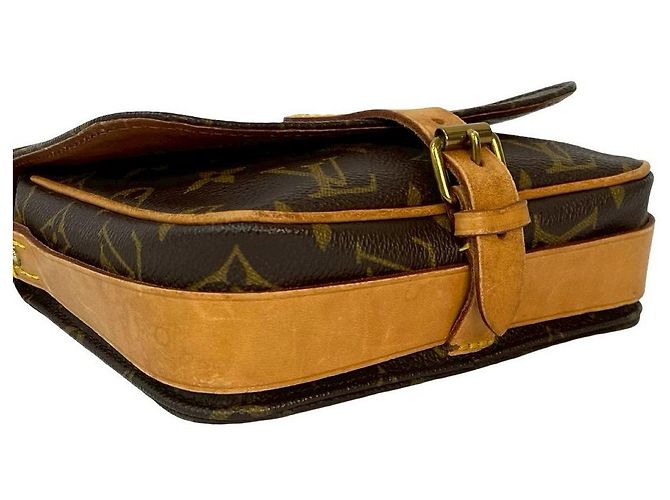 Cartouchiere Borsa a tracolla in pelle monogram Louis Vuitton Marrone - vista 8