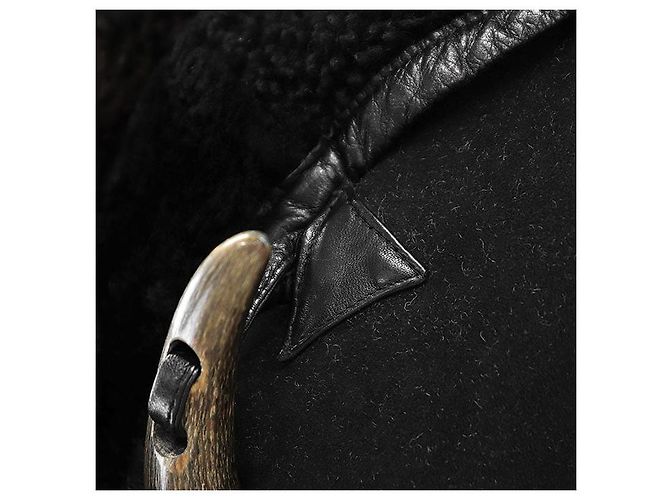 Abrigo de piel de oveja ISSEY MIYAKE Negro - vista 11