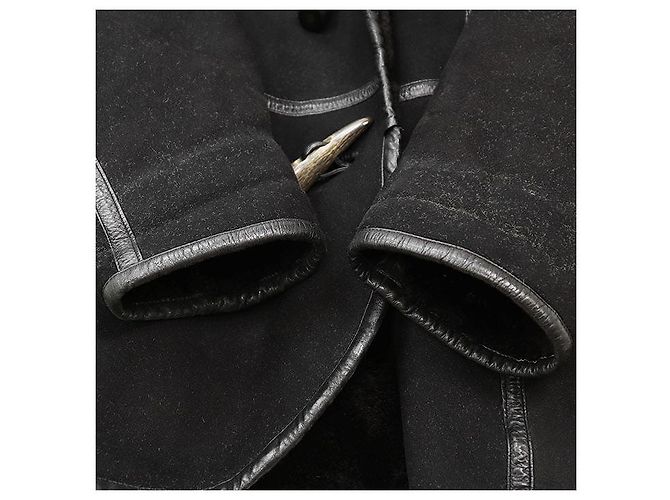 Abrigo de piel de oveja ISSEY MIYAKE Negro - vista 4