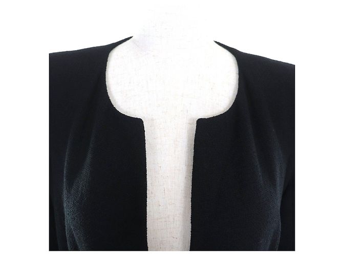Timeless Vestido de lana CHANEL BIGCOCO con hebilla Mark Negro - vista 4