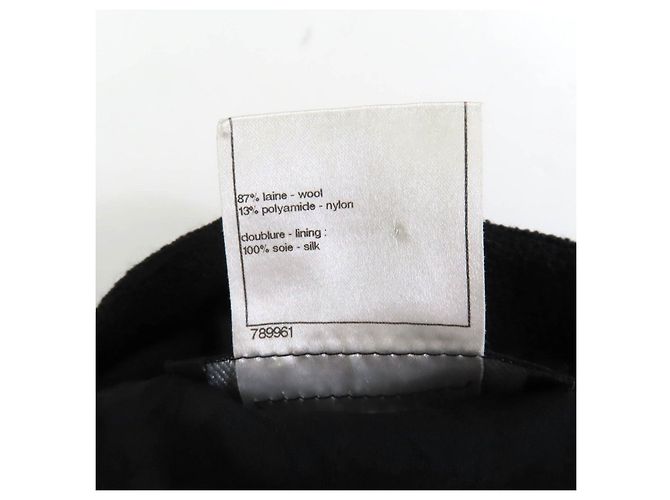 Timeless Vestido de lana CHANEL BIGCOCO con hebilla Mark Negro - vista 8