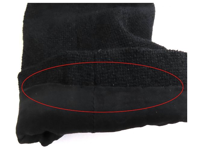 Timeless Vestido de lana CHANEL BIGCOCO con hebilla Mark Negro - vista 9