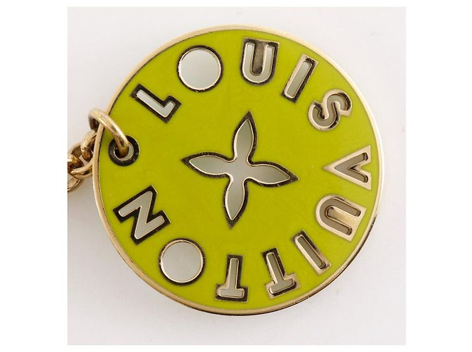 Louis Vuitton Porte Cles Looping Bag Charm Key Holder Rosa Verde - vista 6
