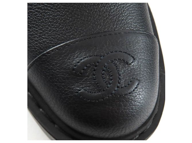 Timeless Chanel G36416 Leder Kurzstiefel Schwarz - Ansicht 9