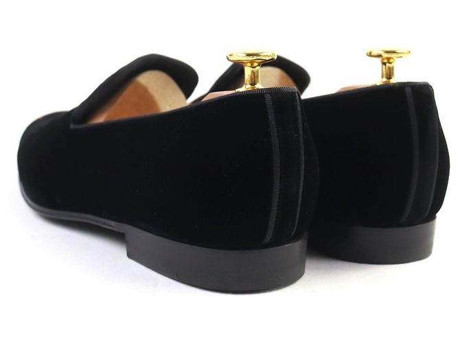 Mocassini in velluto Louis Vuitton Nero - vista 5