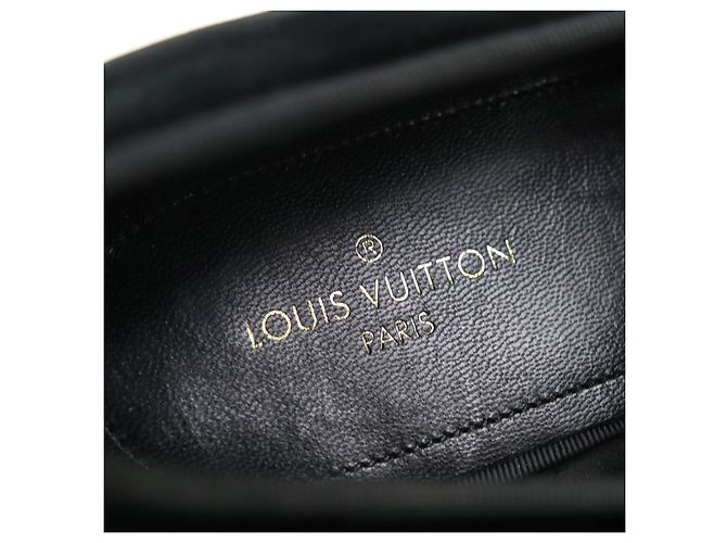 Mocassini in velluto Louis Vuitton Nero - vista 8