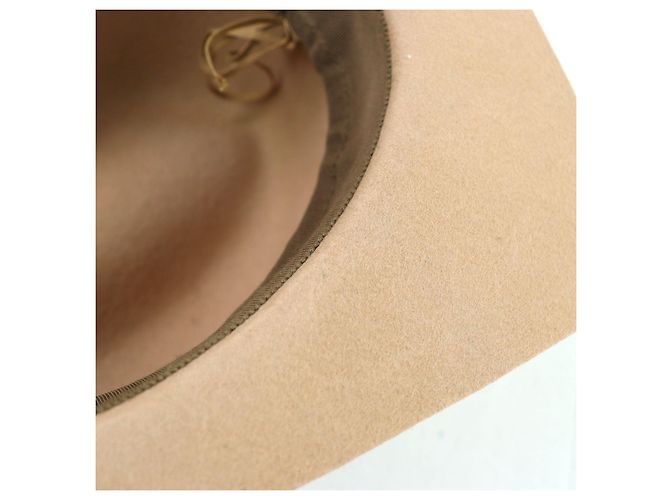 Fedora in feltro con nastro ricamato Orb di Vivienne Westwood Rosa Beige - vista 11