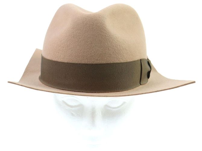 Fedora in feltro con nastro ricamato Orb di Vivienne Westwood Rosa Beige - vista 2
