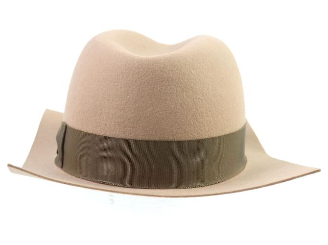 Fedora in feltro con nastro ricamato Orb di Vivienne Westwood Rosa Beige - vista 4