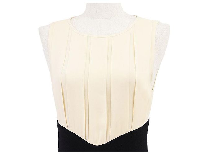 Timeless Conjunto de lana Chanel Boutique Negro Beige - vista 13