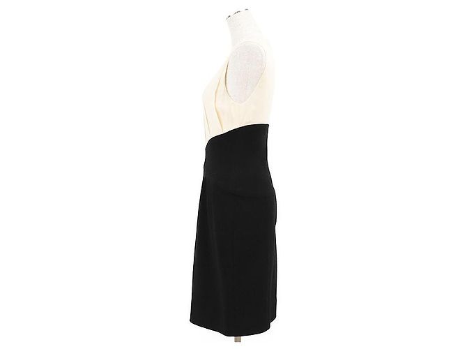 Timeless Conjunto de lana Chanel Boutique Negro Beige - vista 15