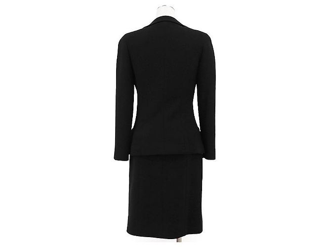 Timeless Conjunto de lana Chanel Boutique Negro Beige - vista 3