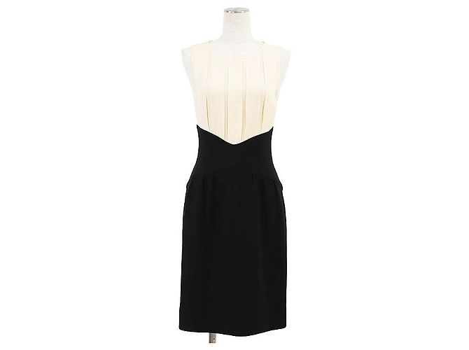 Timeless Conjunto de lana Chanel Boutique Negro Beige - vista 7
