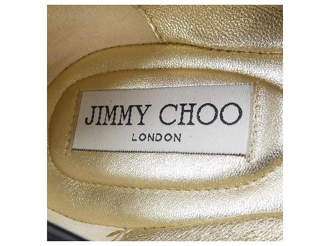 JIMMY CHOO Lederschuhe Schwarz Silber - Ansicht 6