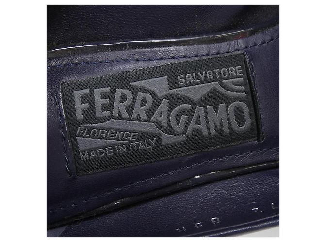 Décolleté Salvatore Ferragamo Nero Blu navy - vista 6