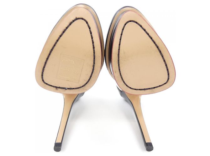 Autre Marque Décolleté Charlotte Olympia Nero Bianco - vista 4