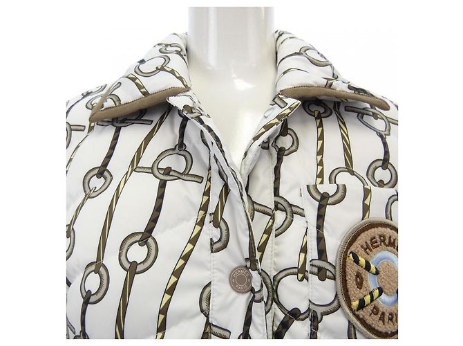 Hermès Chaqueta de Plumas Hermes 3H0171D234 Blanco - vista 6