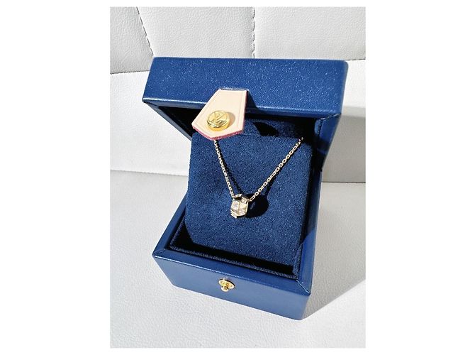 Collana Louis Vuitton Damier in Oro 18K e Diamanti D'oro - vista 3