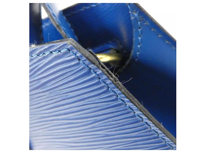 Borsa a tracolla Louis Vuitton Epi Cluny in pelle Blu - vista 6