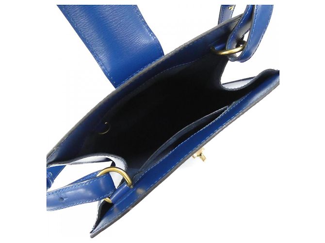 Borsa a tracolla Louis Vuitton Epi Cluny in pelle Blu - vista 9