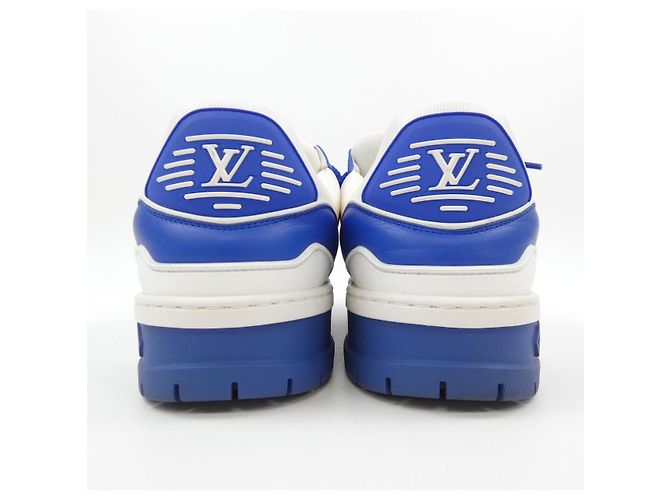 Sneakers Louis Vuitton LV Trainer Maxi Line Bianco Blu - vista 5