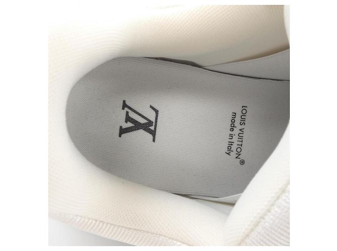 Sneakers Louis Vuitton LV Trainer Maxi Line Bianco Blu - vista 6